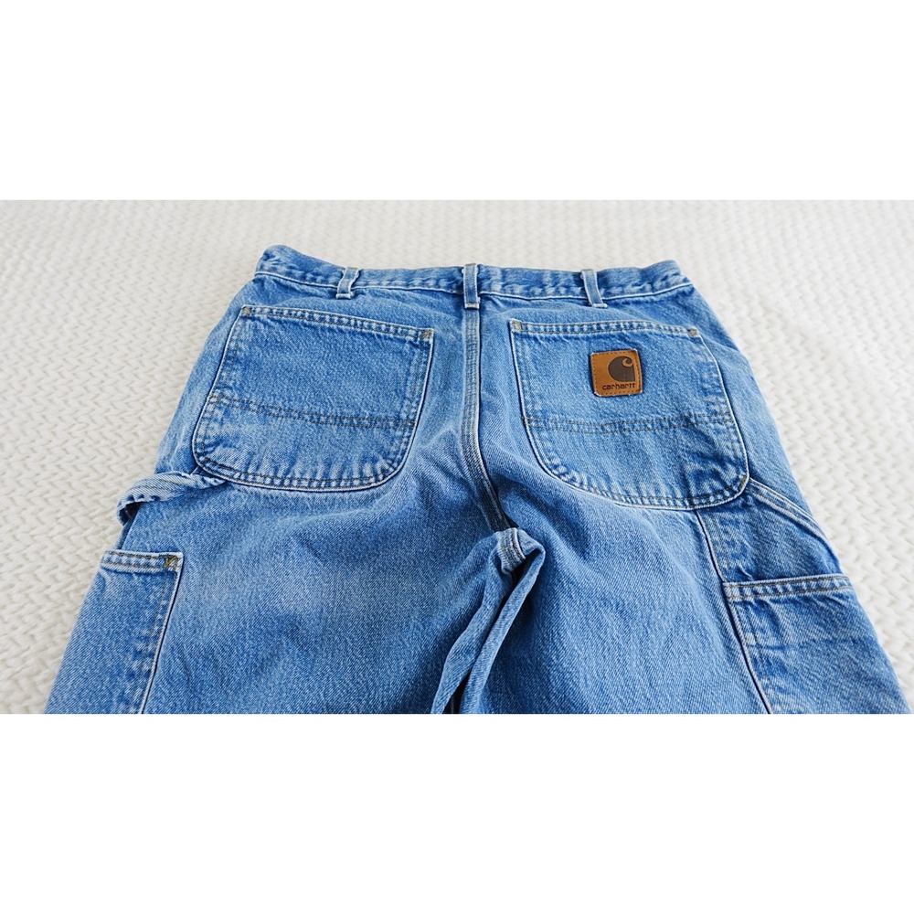 vintage Carhartt Mens Denim Jeans Size 33x32 - Picture 12 of 14